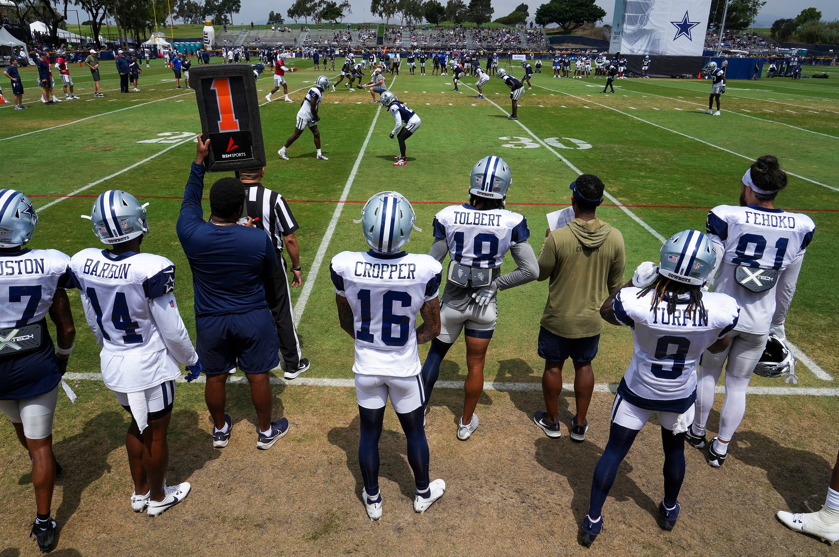 Former Bulldog Jalen Moreno-Cropper impressing at Cowboys training