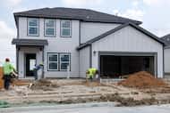 Construction continues on a rental home community, Villas at Eagle Ranch, Wednesday, June...