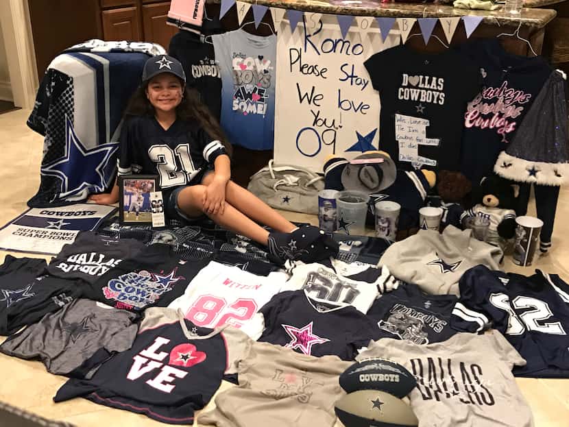 Alyssa Ayala, 10, is a die-hard Cowboys fan deep in Houston Texans country. She told her...