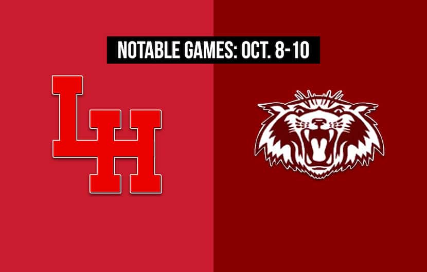 Notable games for the week of Oct. 8-10 of the 2020 season: Lake Highlands vs. Plano.