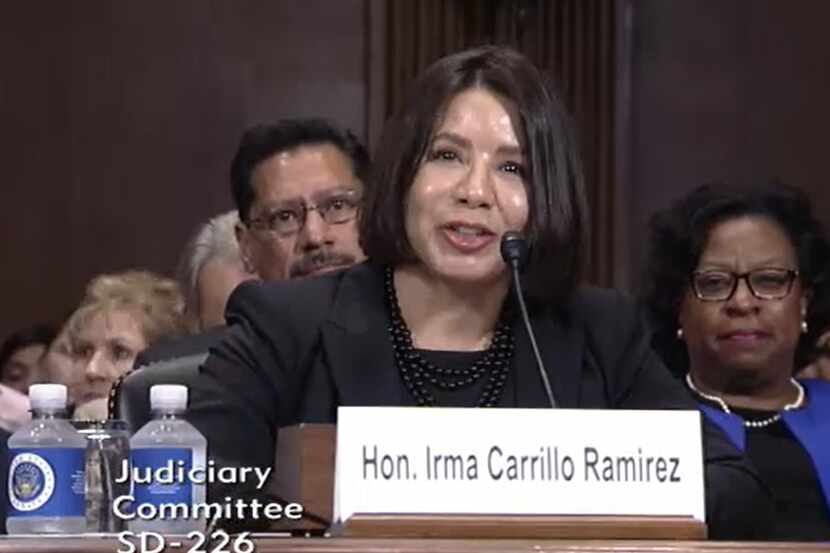Magistrate Judge Irma Carrillo Ramirez testified Sept. 7, 2016, at a Senate Judiciary...