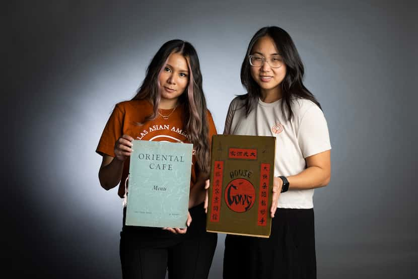 Denise Johnson (left) and Stephanie Drenka are piecing together the history of Asian...