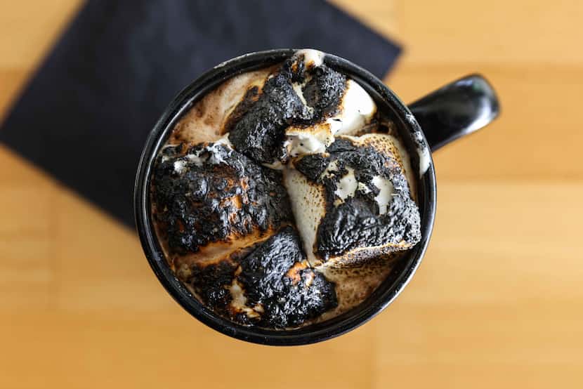 Bet the boozy hot cocoa from your college years didn't come with toasted marshmallows.