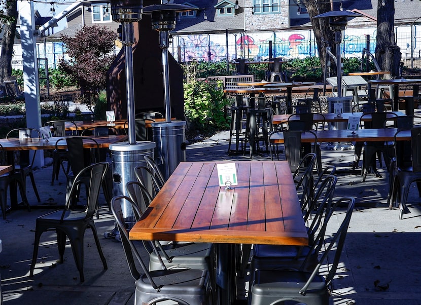 Behind the patio, between the coffeehouse and cafe, fresh vegetables are grown and harvested...