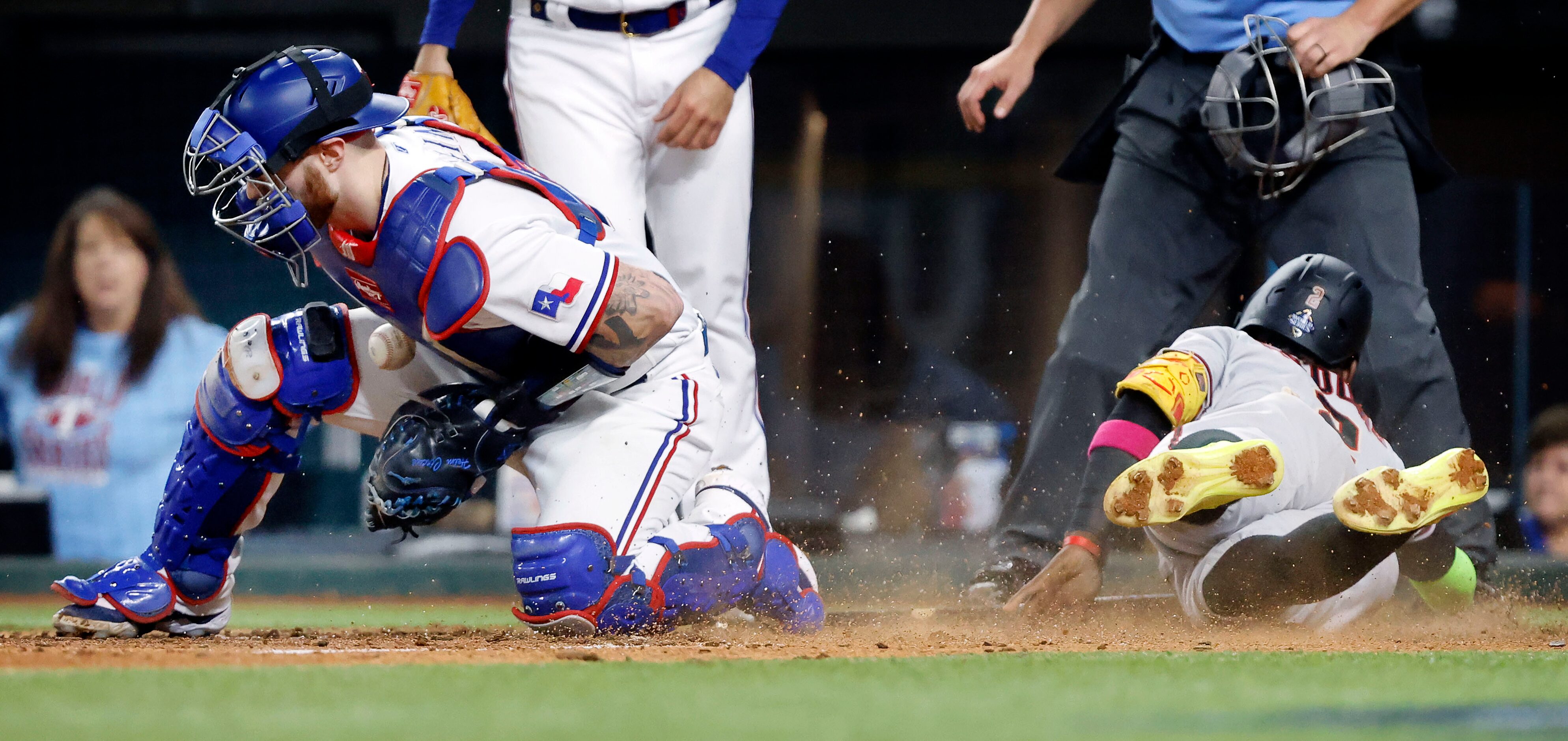 during the eighth inning in Game 2 of the World Series against the Arizona Diamondbacks at...