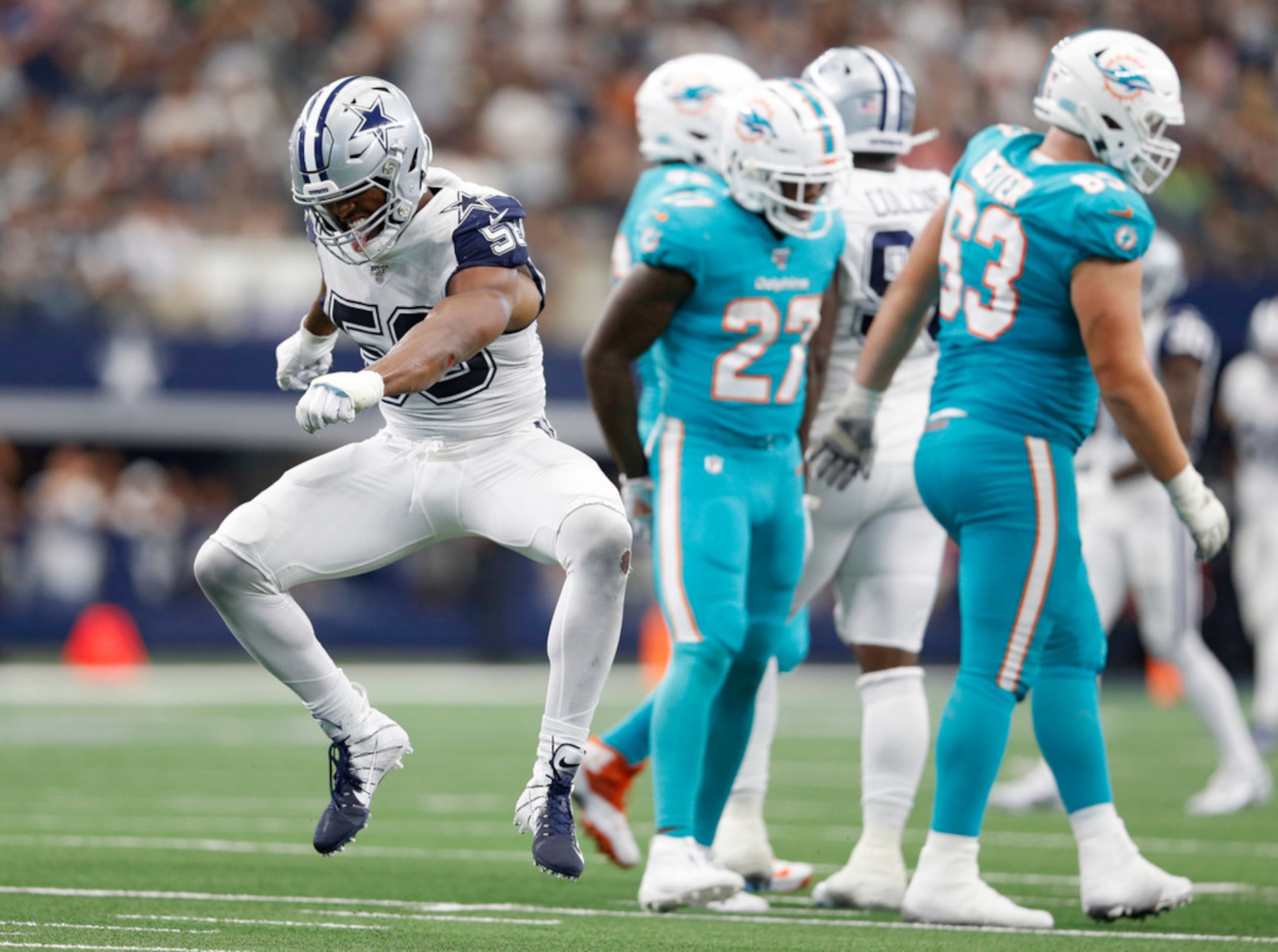 Miami Dolphins At Dallas Cowboys: Elliott, Pollard Show Off