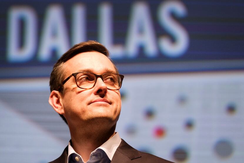 Dallas mayoral candidate Scott Griggs participates in the Engage Dallas 2019 Mayoral...