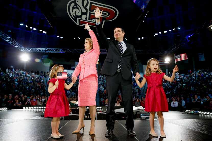 
Sen. Ted Cruz, R-Texas, his wife Heidi, and their two daughters Catherine, 4, left, and...