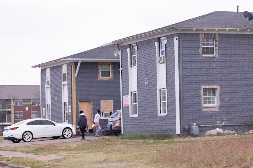 The exterior of Meyers Street Park Apartments photographed on Wednesday, Dec. 8, 2021, in...