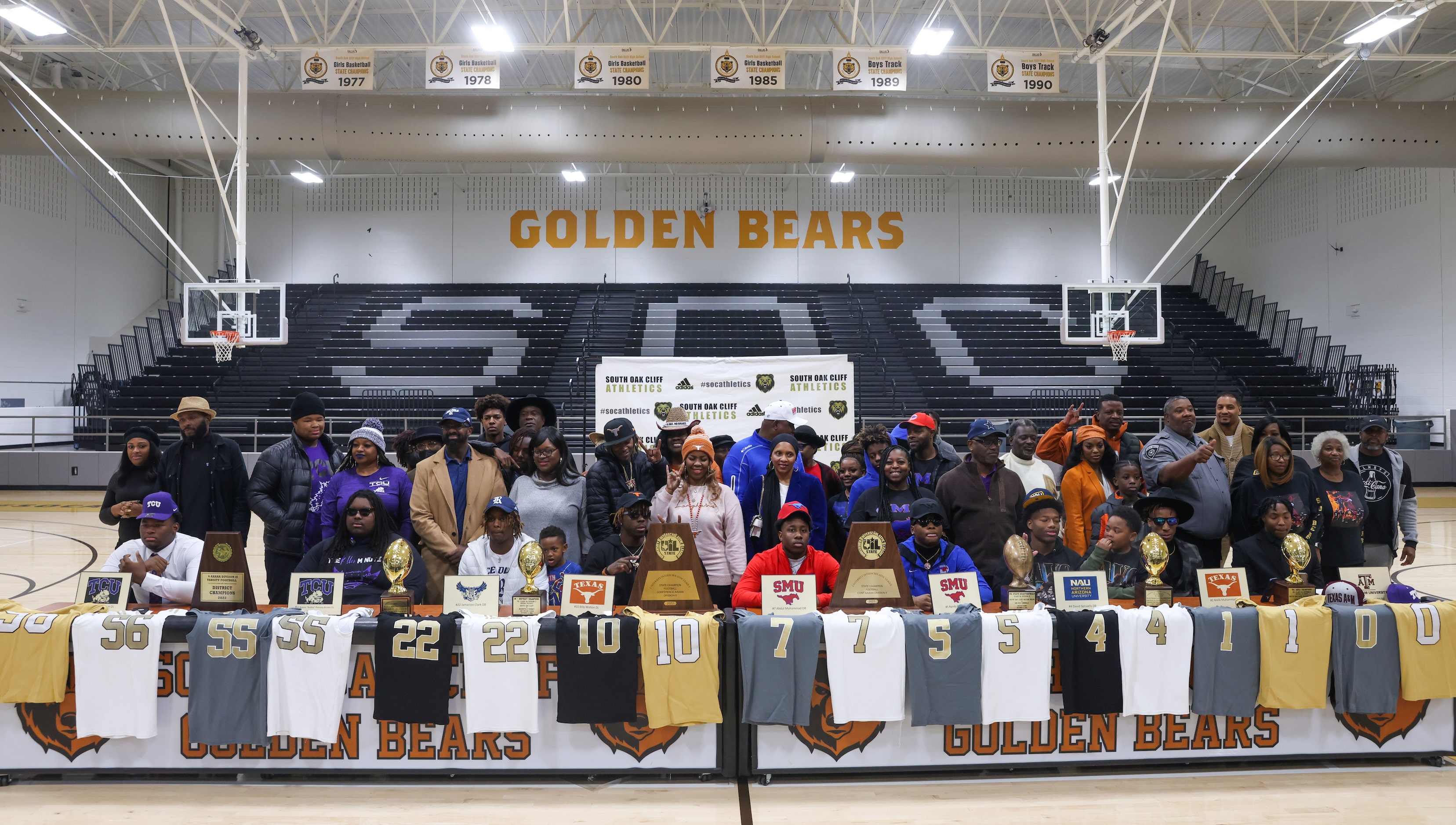 South Oak Cliff football players shared where they intent to play in college alongside...