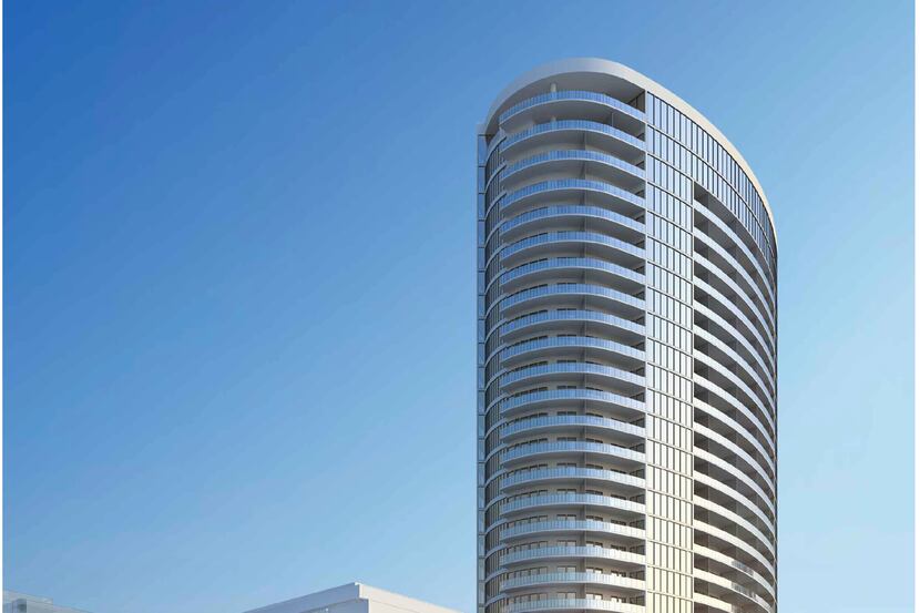 The LVL 29 apartment tower will open in 2019 in Legacy West.