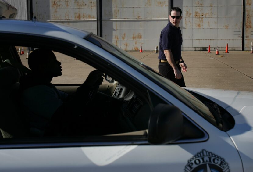 Roger Rudloff, a senior corporal in 2007, teaches new recruits to drive.