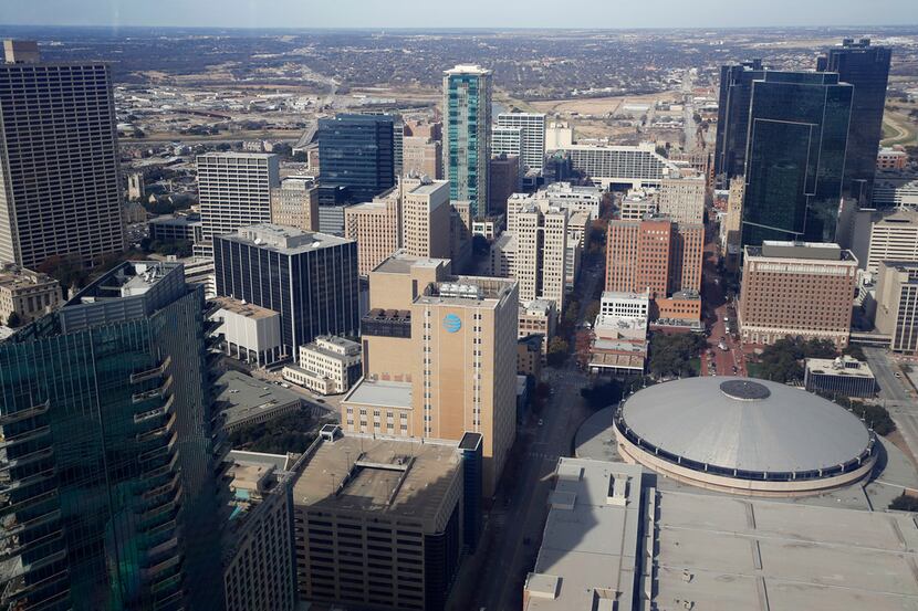 Downtown Fort Worth on Tuesday, December 11, 2018. (Vernon Bryant/The Dallas Morning News)