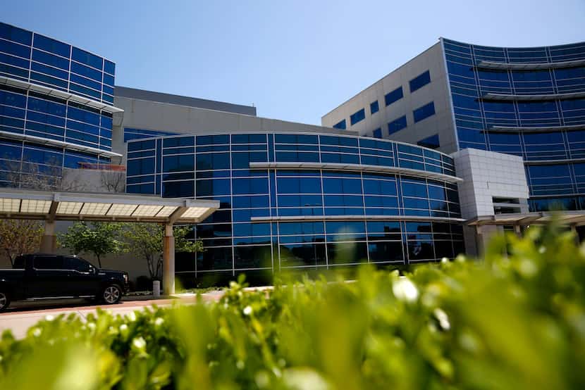 Exterior of the former Forest Park Medical Center in Dallas on Friday, April 12, 2019.