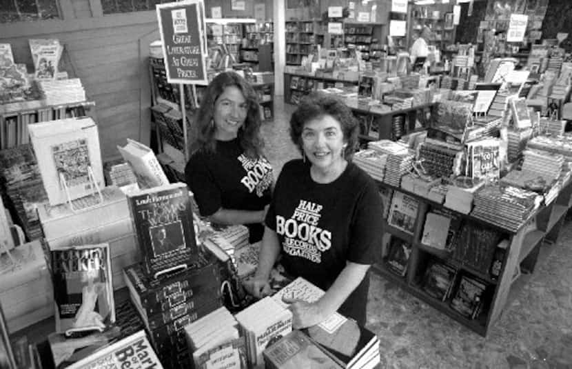 Boots Anderson and mother  Pat Anderson at a Half Price Books store in 1993.