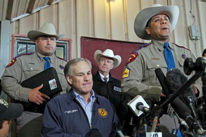 
Attorney General Greg Abbott was on hand in April 2013 as Texas Department of Public Safety...
