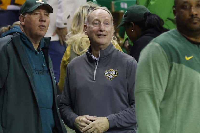 Homer Drew, father of Baylor head coach Scott Drew looks on before their matchup with...