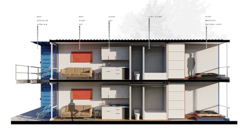 The apartments will be rented starting at about $906 a month including utilities.