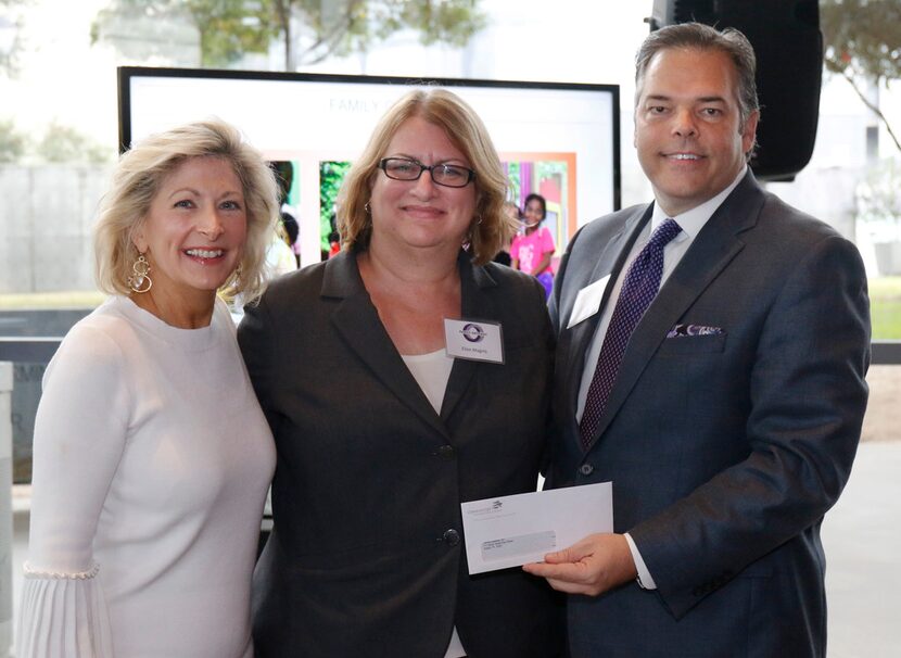 Camille Grimes, executive director, The Dallas Morning News Charities, from left, Ellen...