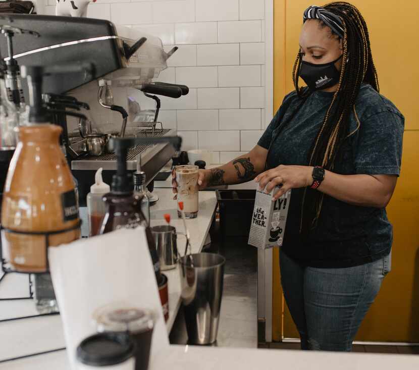 Mia Moss owns Black Coffee in Fort Worth.