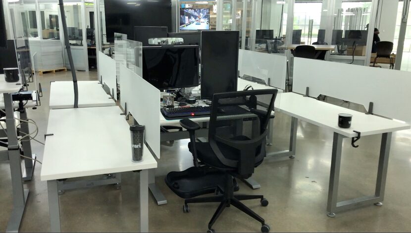 To keep employees safe, Vari added side tables for more separation and installed clear and...