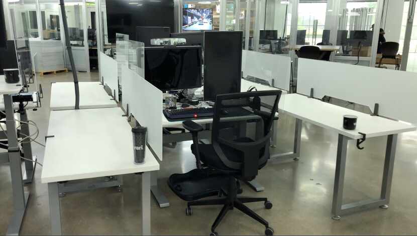 To keep employees safe, Vari added side tables for more separation and installed clear and...
