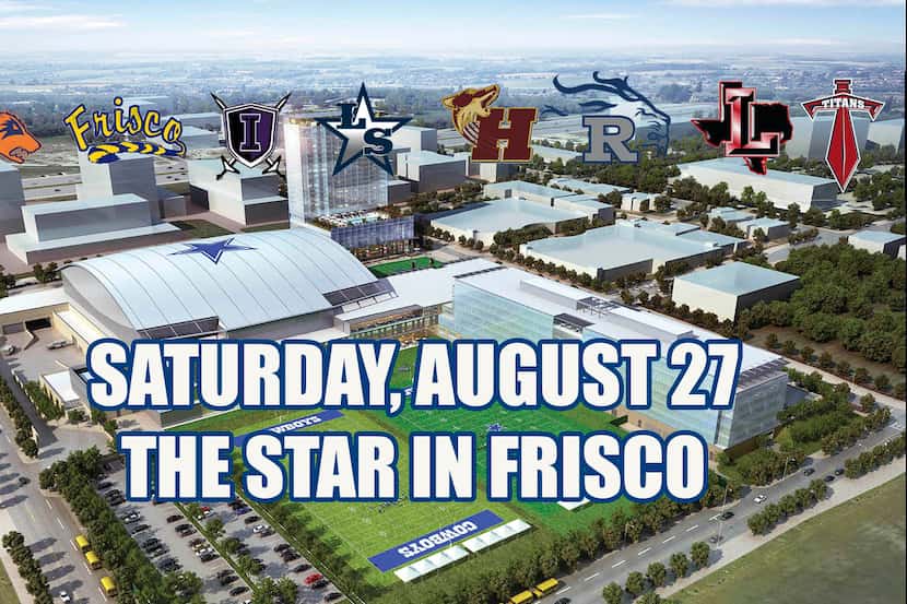 A rendering of the Dallas Cowboys headquarters and The Ford Center at The Star in Frisco.