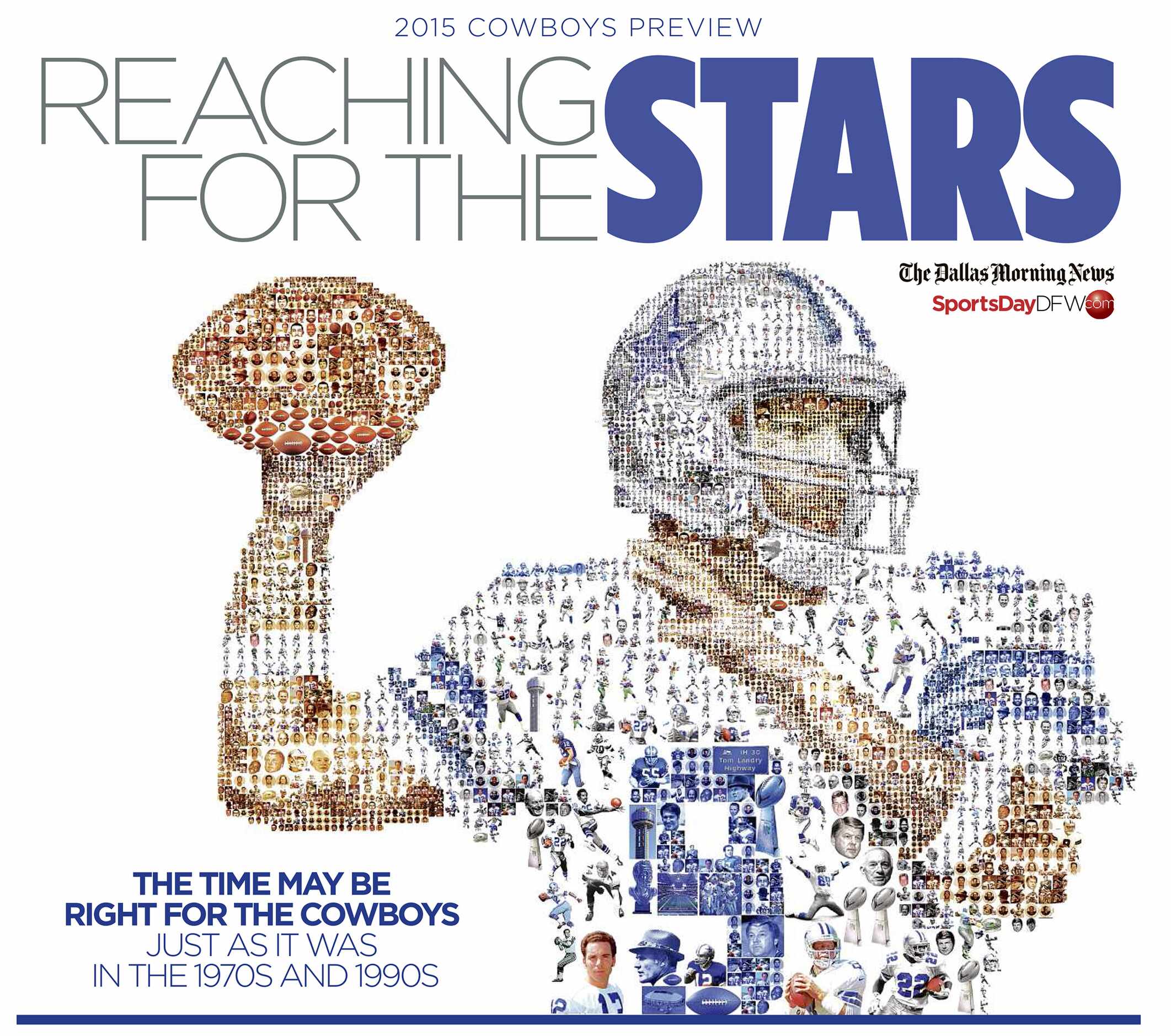 The cover of The Dallas Morning News' Cowboys preview section in 2015.