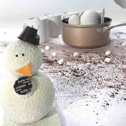 Just add milk and Kate Weiser Chocolate's Carl the Snowman makes enough cocoa for 4-5 people.
