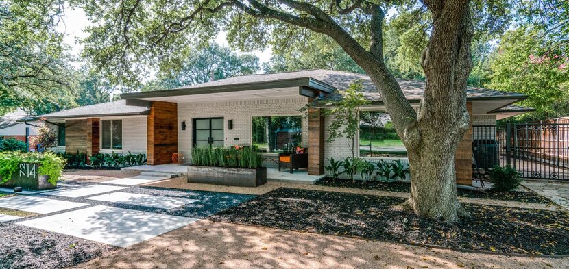 A ranch-style home is renovated by The Burke Company