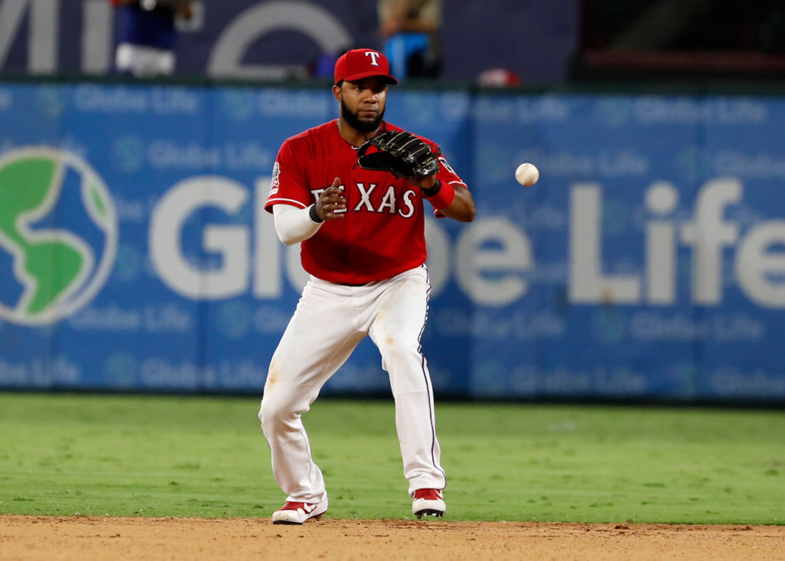 Arlington, TX, USA. 10th Apr, 2021. Globe Life Field during a Major League  Baseball game between the Texas Rangers and the San Diego Padres on April  10, 2021 in Arlington, Texas. Credit