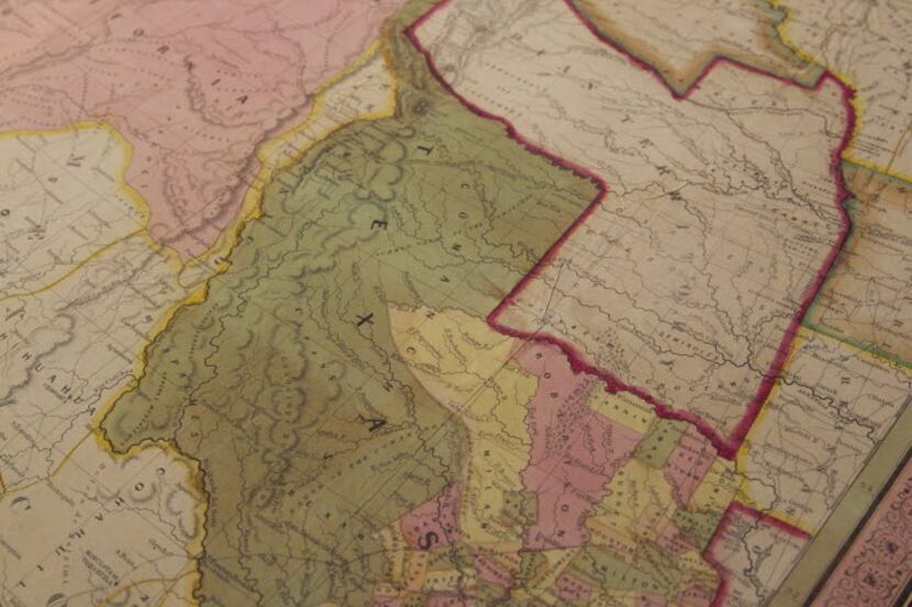 A map of Texas, Oregon, California and adjoining regions from 1846 at Beaux Arts Gallery,...