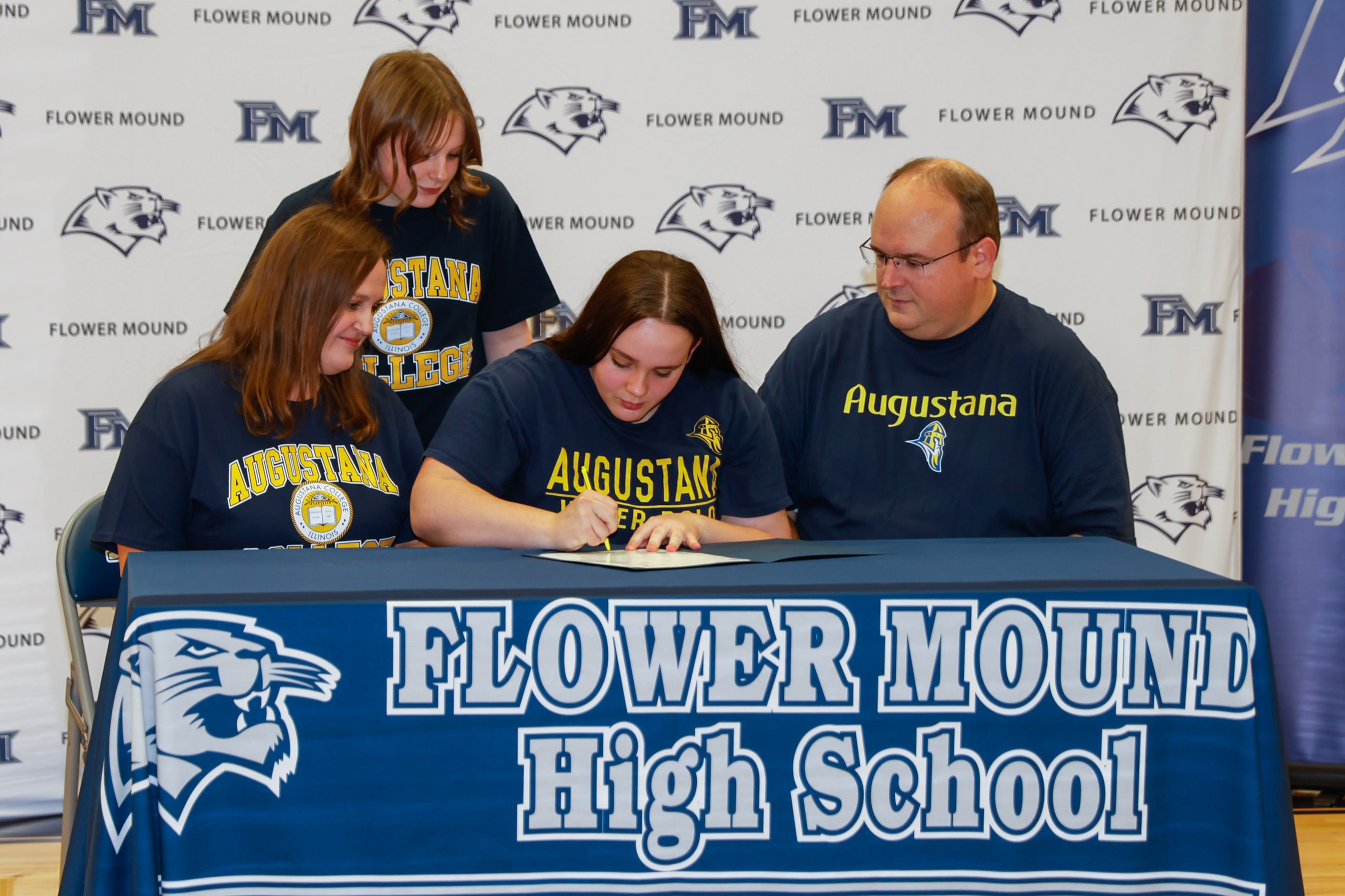 Alayna Ickert during the signing day ceremony in Flower Mound on Wednesday, Nov. 9, 2022....