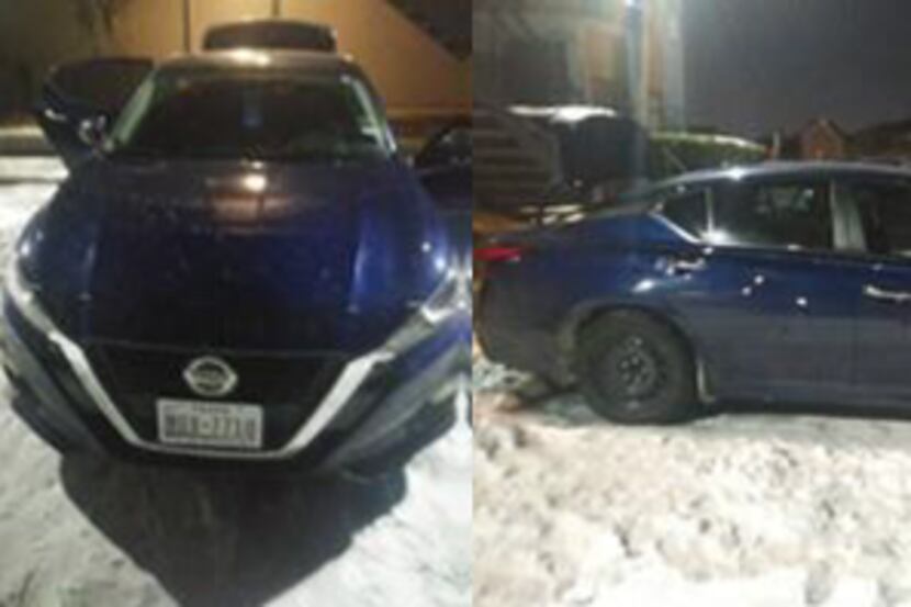 John Woodberry’s blue 2019 Nissan Altima, with Texas license plate MDX-7710, was taken after...