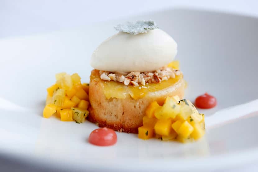 Oak's menu has changed over the years. Here's a lovely coconut pineapple cake from 2014 at...