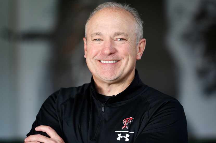 Texas Tech Red Raiders new head football coach Joey McGuire is pictured in the indoor...