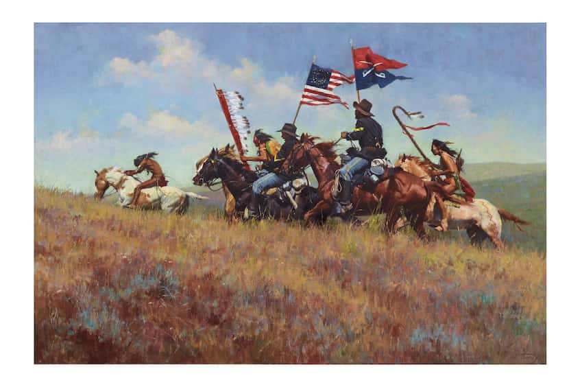 Howard Terpning's Flags on the Frontier is expected to sell for $700,000 to $1 million.