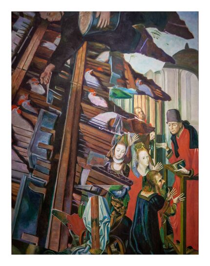 Ilya + Emilia Kabakov, The Movement of Darkness #1, 2017, oil on canvas at Ilya + Emilia...