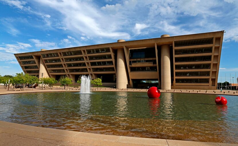 The Dallas City Hall in Dallas, Friday, July 28, 2017.