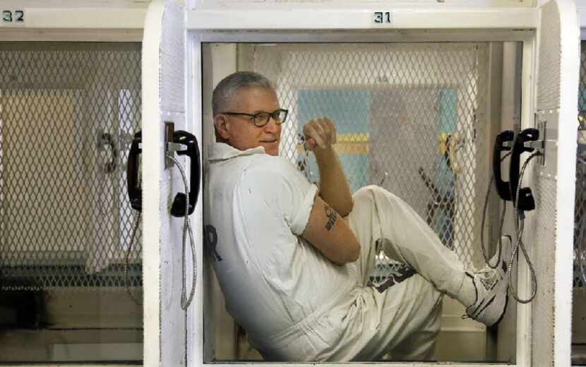 Death row inmate John Battaglia during a prison interview at the Polunsky Unit in West...
