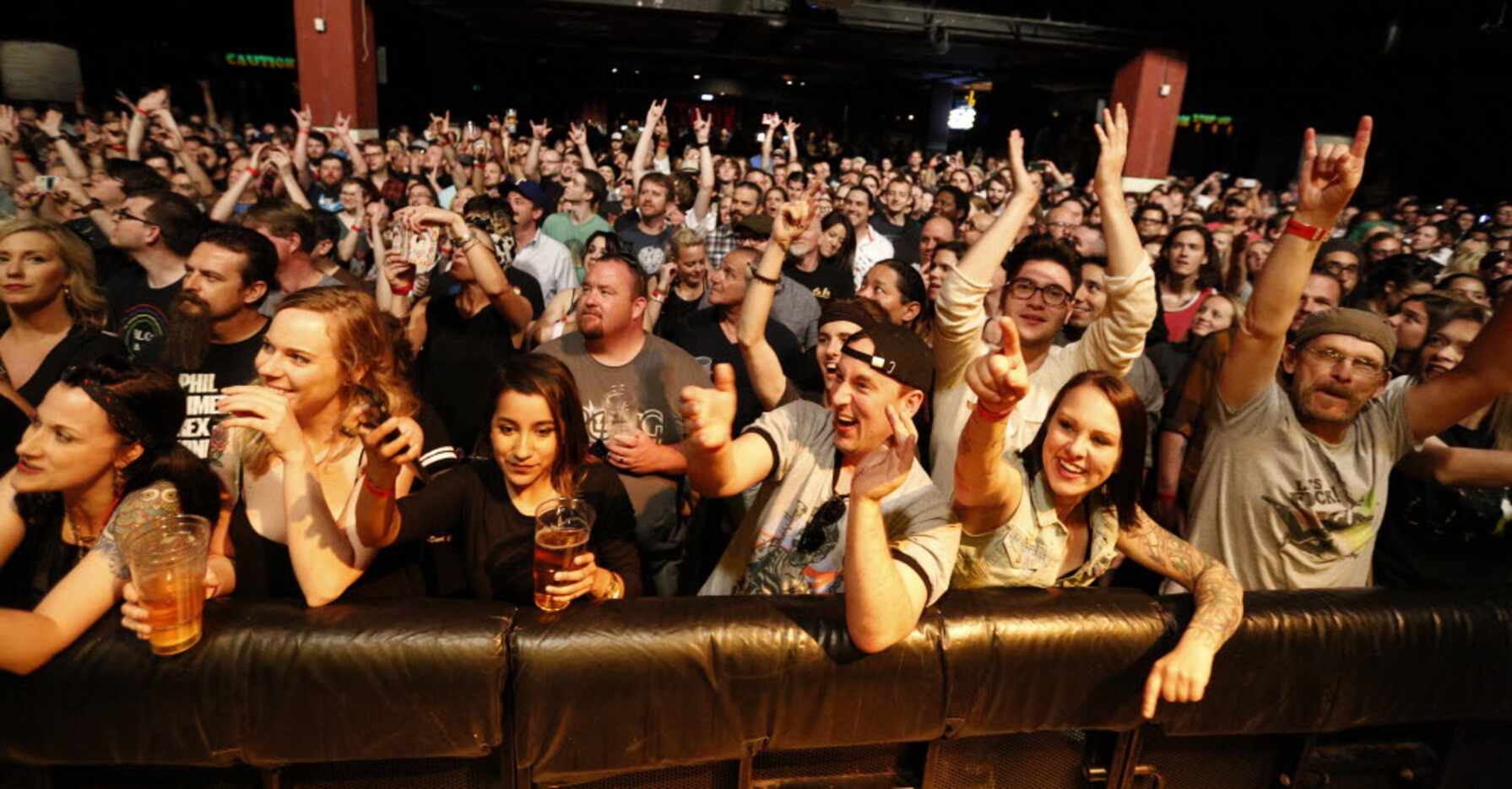 The crowd from Eagles of Death Metal performing at House of Blues in Dallas, TX May 22,...