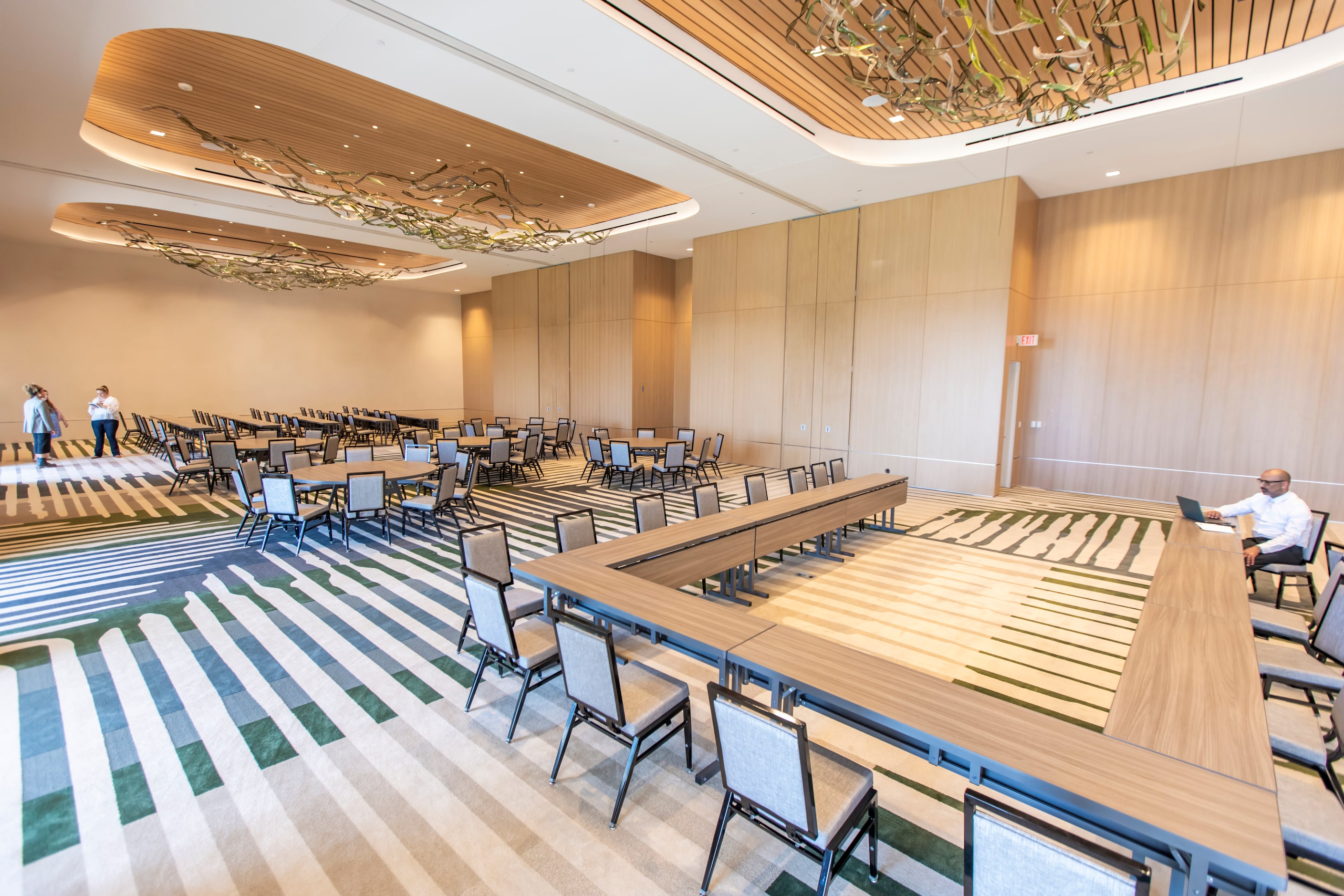 A look at the largest conference space at the Hall Park Hotel on the seventh level of the...