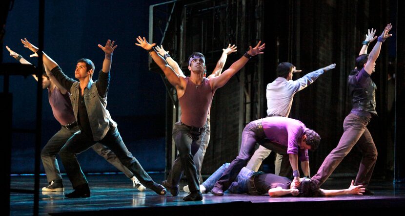 Dancers in a scene from 'West Side Story' the Fair Park Music Hall