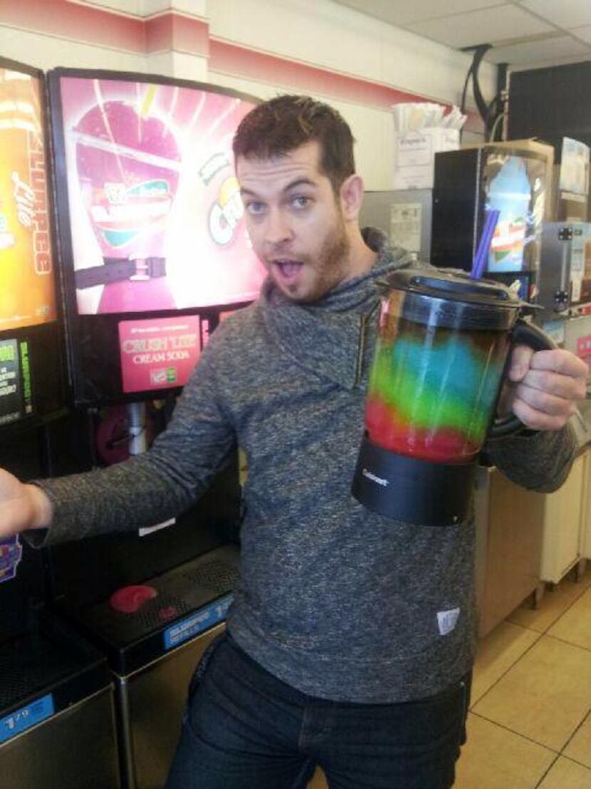 A blender. Fit folks can pretend the Slurpee is a protein shake. Then: BRAIN FREEZE.