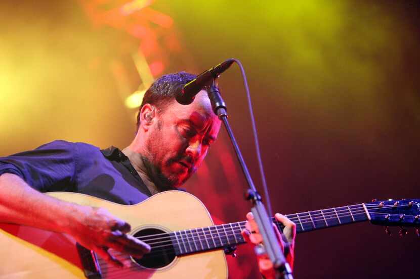 Dave Matthews Band frontman, Dave Matthews, performs at Gexa Energy Pavilion at Fair Park in...