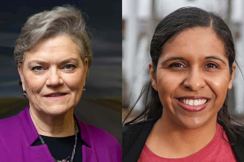 Kim Olson (left) and Candace Valenzuela are competing in the runoff election to be the...