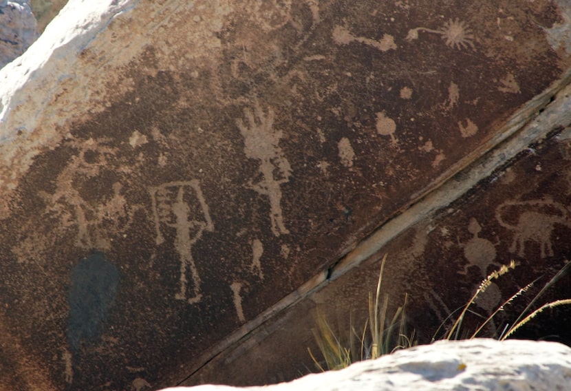 Puerco Pueblo is in the Petrified Forest National Park in Arizona. 