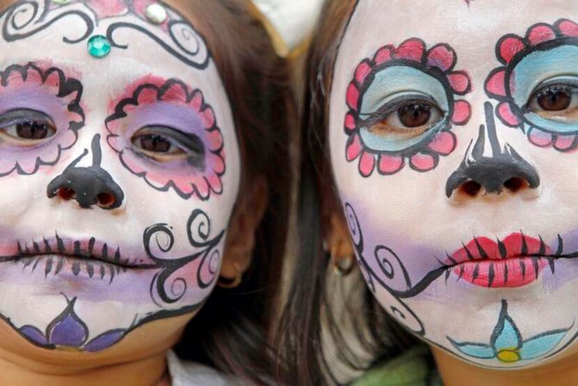 
Sisters Cristal and Kenya Ortega showed off their Day of the Dead face paint at Sunday’s...