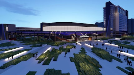 A rendering of Lucas Oil Live in Thackerville, Okla.