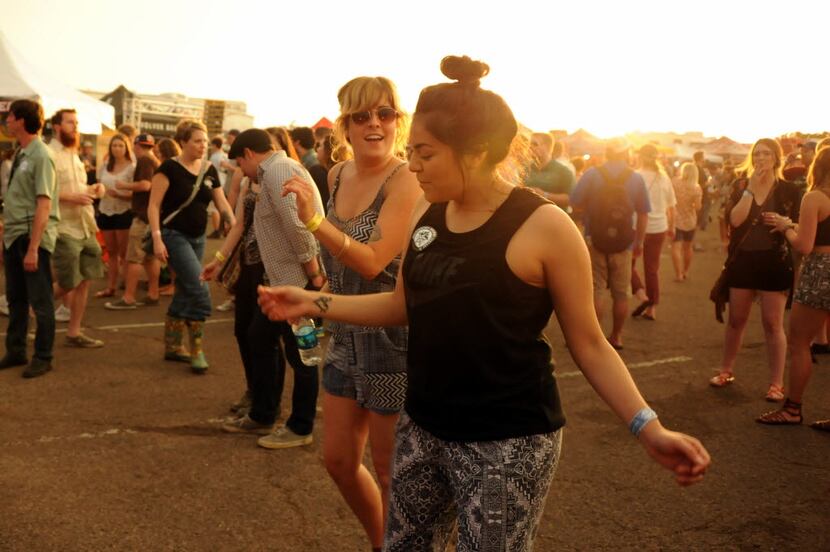 Holly Cole and Valerie Meraz dance to Ariel Pink's Haunted Graffiti at Untapped Festival in...